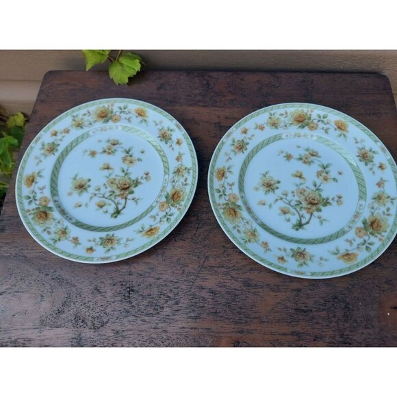 2 Noritake Ireland Amapola 8 1/4" Salad Plates - Picture 1 of 3